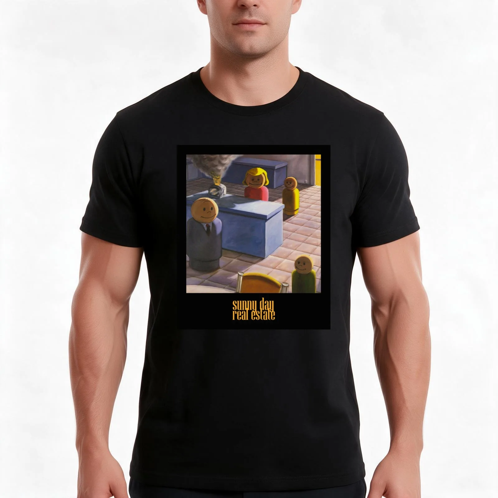 SUNNY DAY REAL ESTATE T-Shirt Summer Casual Cotton Tee Oversized Streetwear Tops Vintage Graphic Print Unisex Men Women