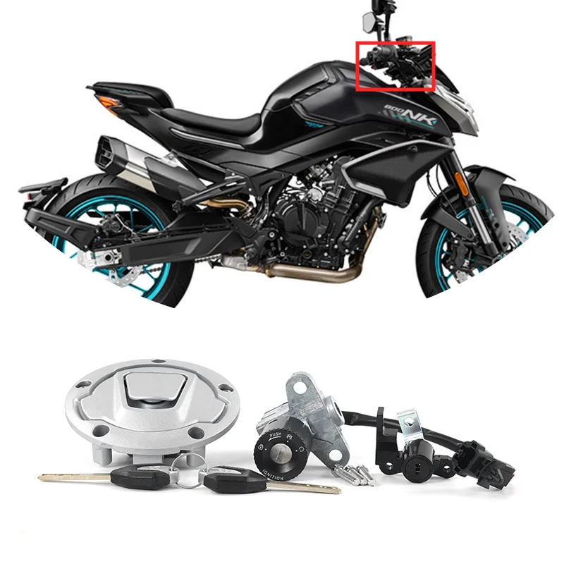 For CFMOTO 800NK Lock Set CF800 NK800 Lock Kit Motorcycle Accessories Original Parts