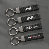 For Hyundai i30n i20 n nline tucson sonata kona veloster elantra Auto Styling Accessories PU Leather Car Decorative Keychains