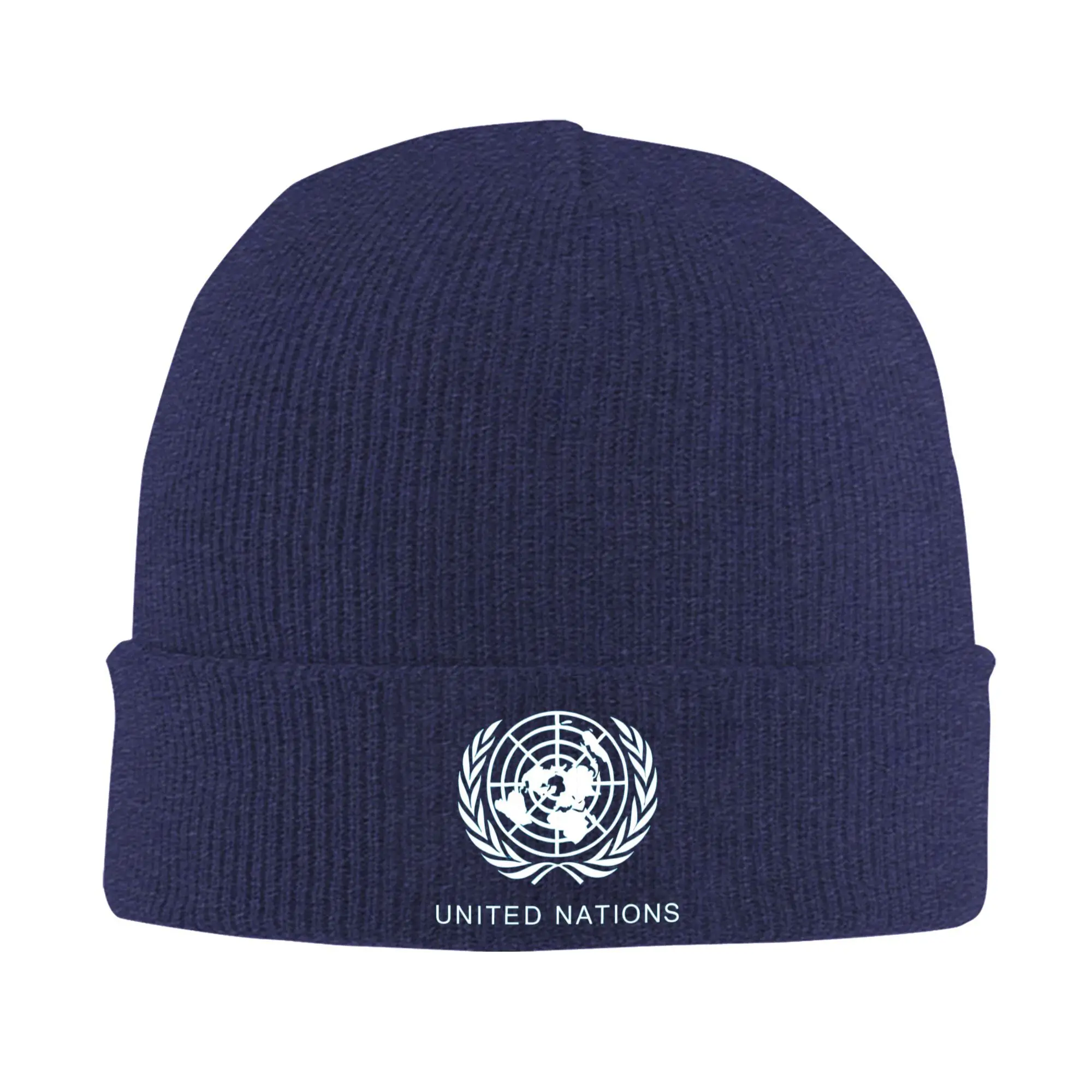 United Nations Knitted Hat  Beanie Hats Hippie Warm Soft Adult Unisex Bonnet Hats Autumn Design Vintage Caps Birthday Gift