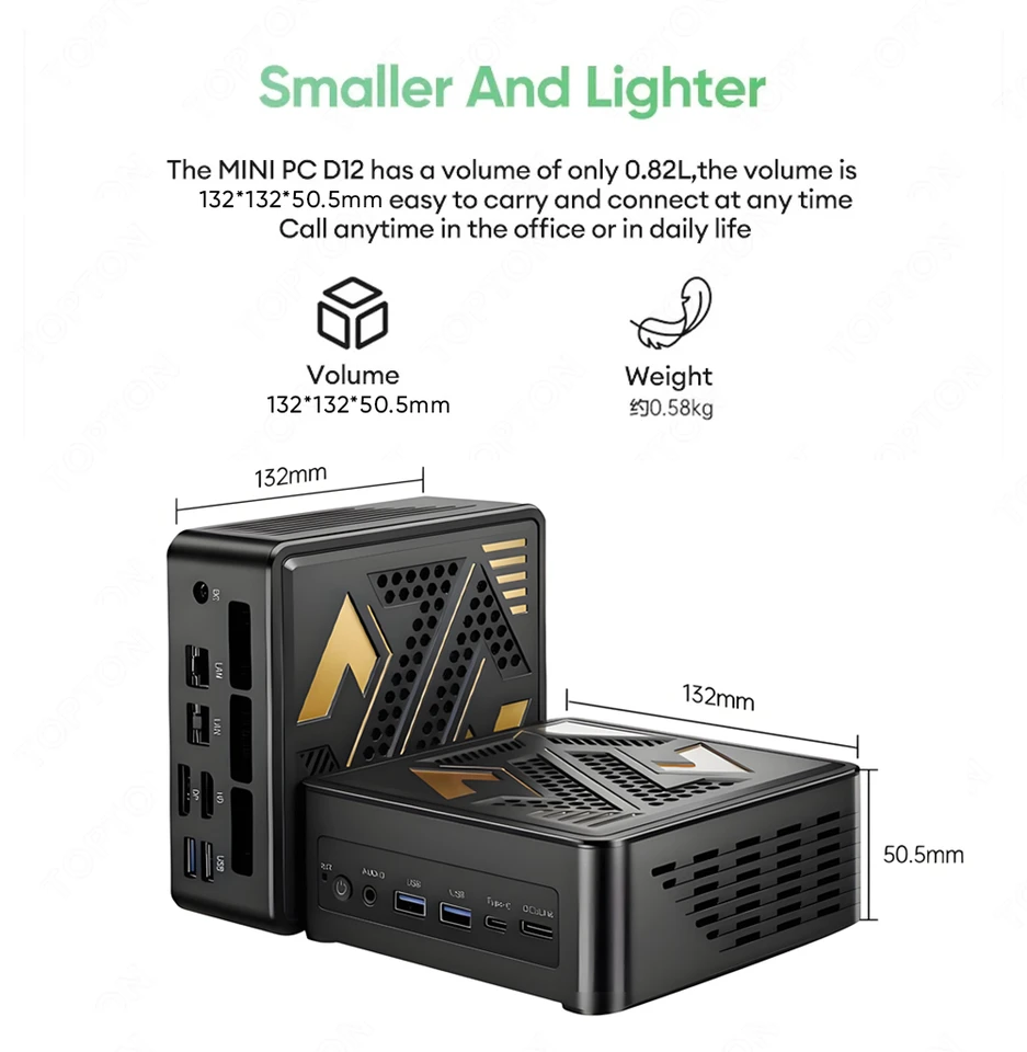 Topton OcuLinkゲーミングミニPC AMD Ryzen AI 9 HX 370 AI 7 PRO 360
