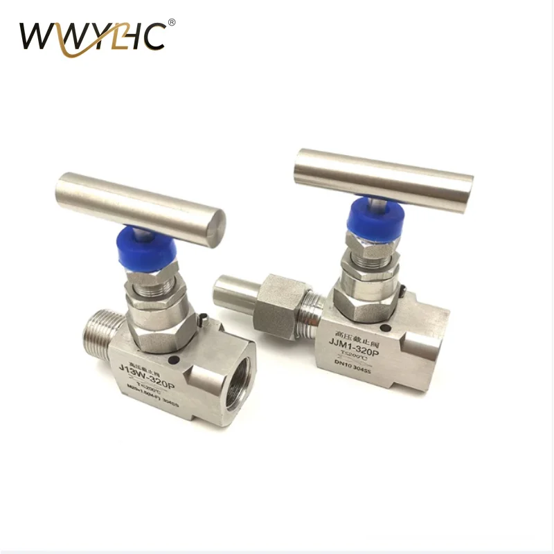Suitable for JJM1-320P Pressure Gauge Globe Valve Stainless Steel Internal External Thread Welding Pressure Instrument Valve