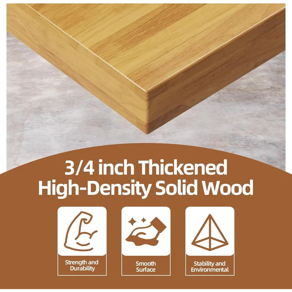 منضدة عمل من الخشب الصلب قابلة للتعديل مع عجلات ومخرج طاقة وأدراج للاستخدام عالي التحمل