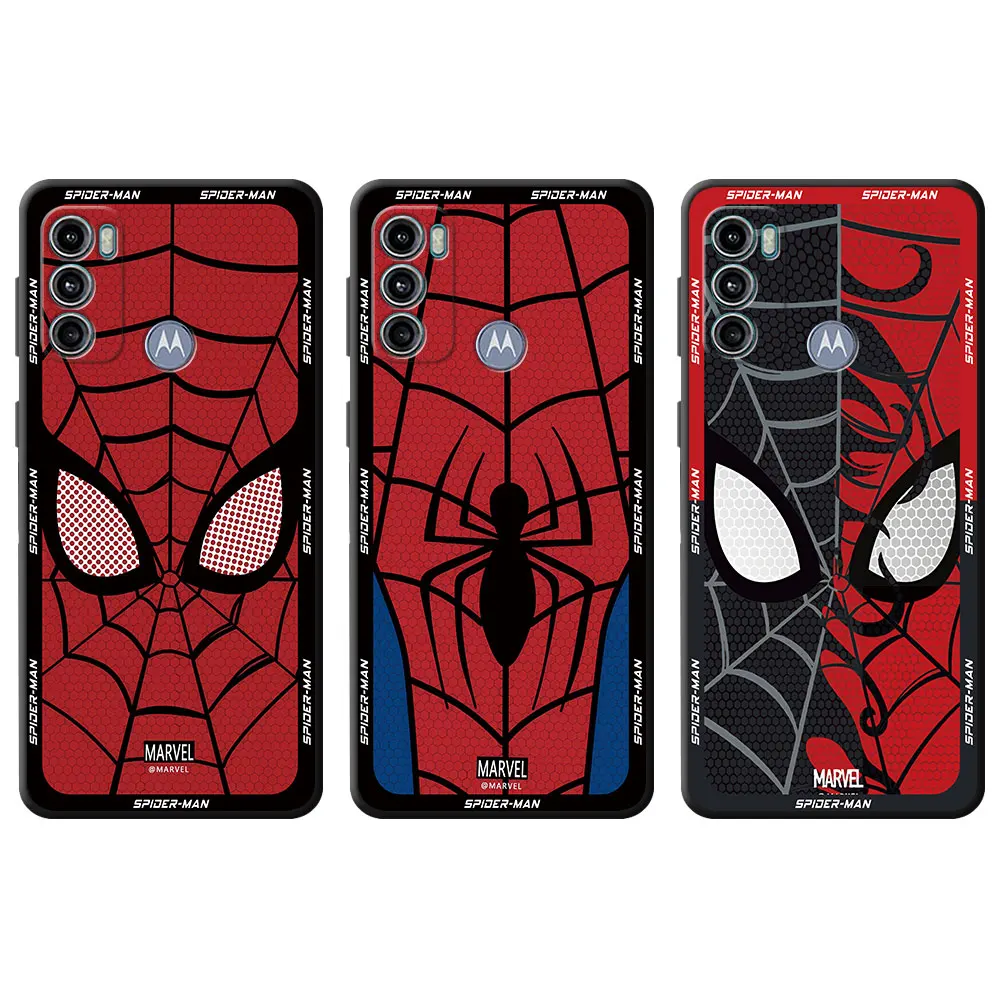 Marvel Spider Man Cover Phone Case For Motorola Moto G60 G30 G31 G50 G51 5G G60S G71 5G G22 G32 G52 G72 G9 Play G200 G53 G73