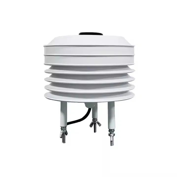 RS485 Modbus 3 in 1 Compact Weather Station Resistive air Temperature Humidity Illunimance Sensor with Solar Radiation Shileds