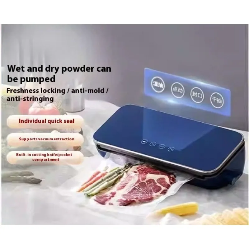 220V Vacuum Sealer Compact Home Food Packaging Machine Plastic Sealing Machine