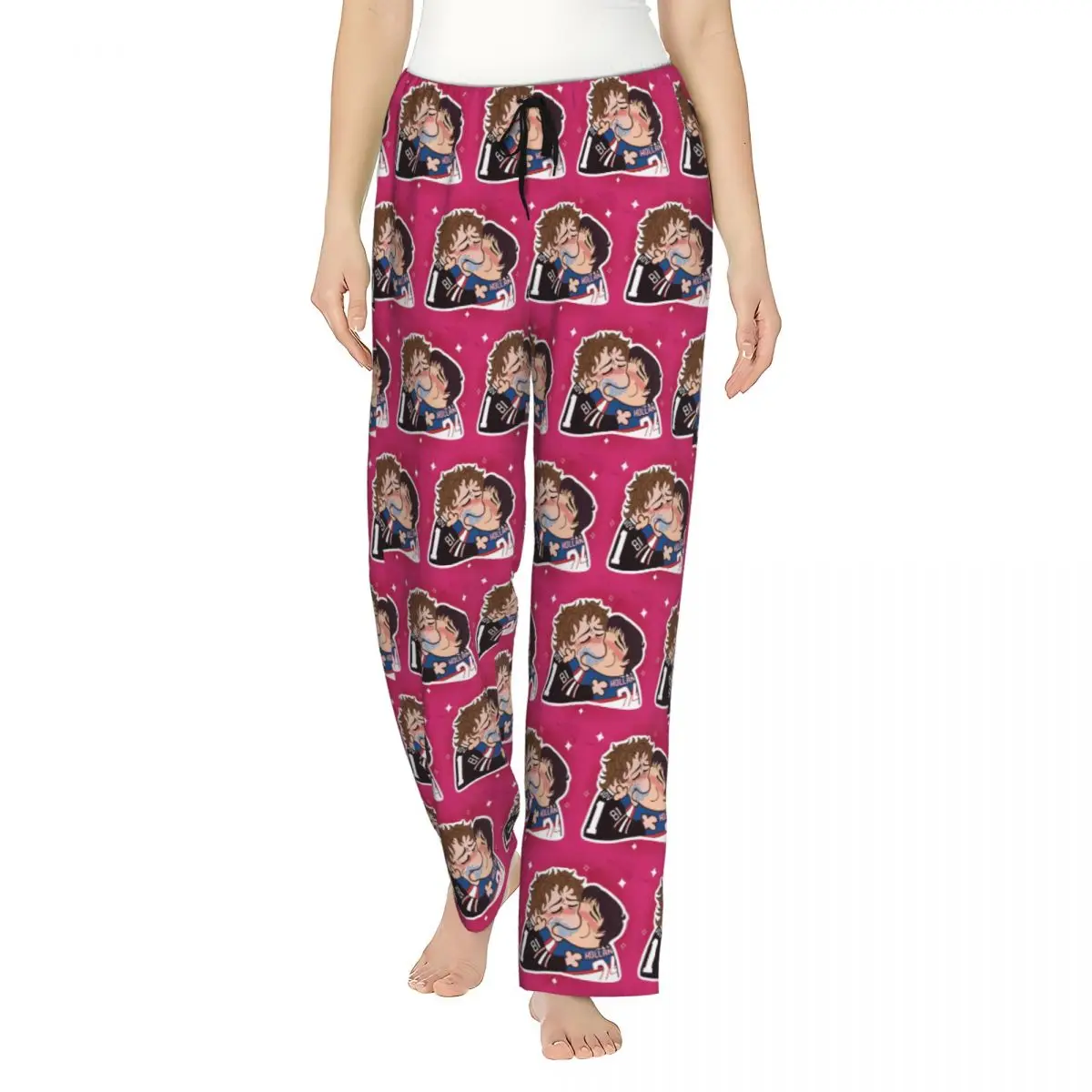 Kiss Heated Rivalry Ladies Lounge Pants with Pockets Cute Hollanov Pajama Pants Home Pajama Bottoms