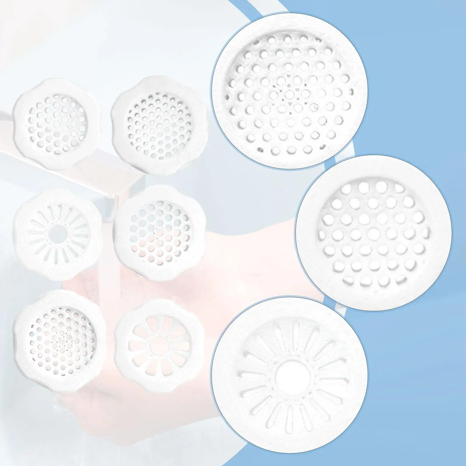 Filtros de grifo de 6 piezas, filtros de agua para grifo de fregadero fáciles de instalar, filtración de grifo de cocina para fregadero, oficina, hogar, cocina y baño