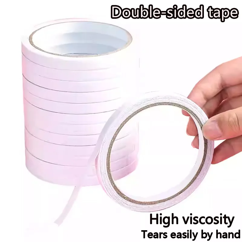 

Double-Sided Tape for Children's Crafts, High-Viscosity Strong Adhesion, No Residue, Cotton Paper Double-Sided Tape, Wide Tape f