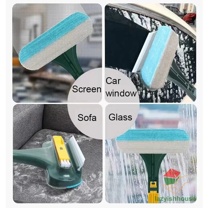 Window Screen Net Mesh Cleaner Brush Screen Door Mesh Cleaner, Washer Squeegee Kit, Cleaner Squeegee Nets Cleaning Brush Door