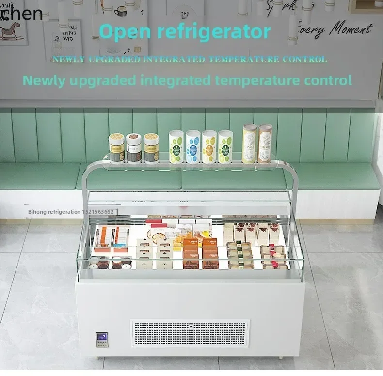 

cc25 open sandwich cake display cabinet fresh-keeping cabinet open yogurt refrigerator