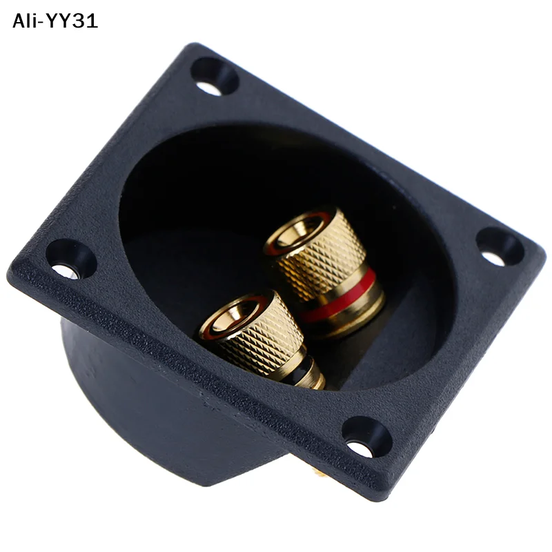 【Zy】Car Stereo Speaker Box Terminal Round Spring Cup Connector Subwoofer Plug