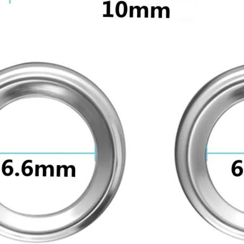 100Sets 6/8/10mm Metal Eyelet Grommet Ring With Installation Tool Kit For DIY Shoes Handbags Leathercraft Accessories