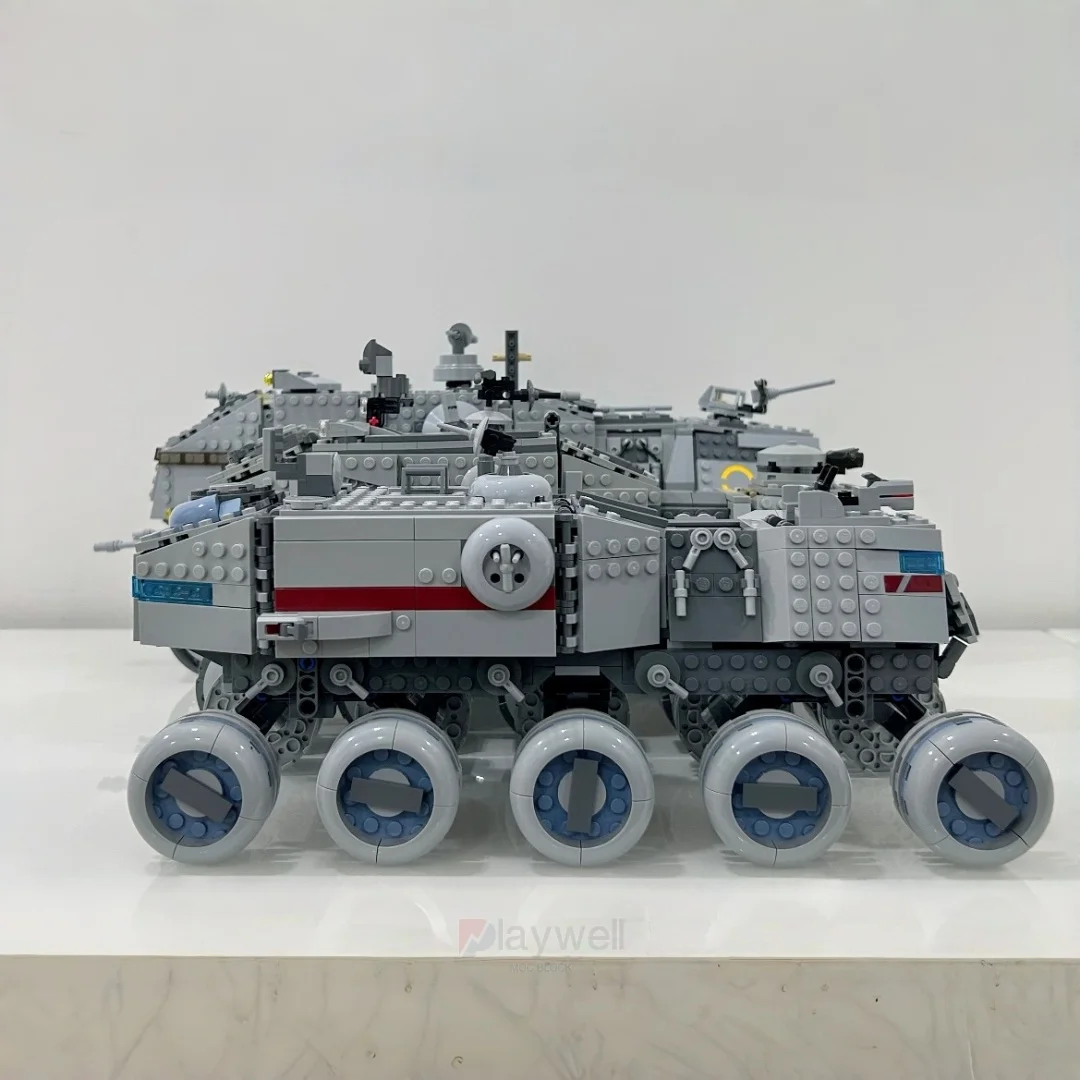 2025 Republic Scene Turbo Tank Building Blocks Set 813PCS Creative Assembly  Adults Kids Birthday Christmas Holiday Gifts a a