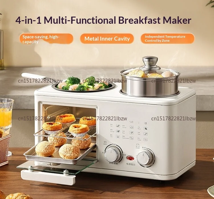 4-in-1 breakfast machine home toaster toaster electric oven sandwich maker