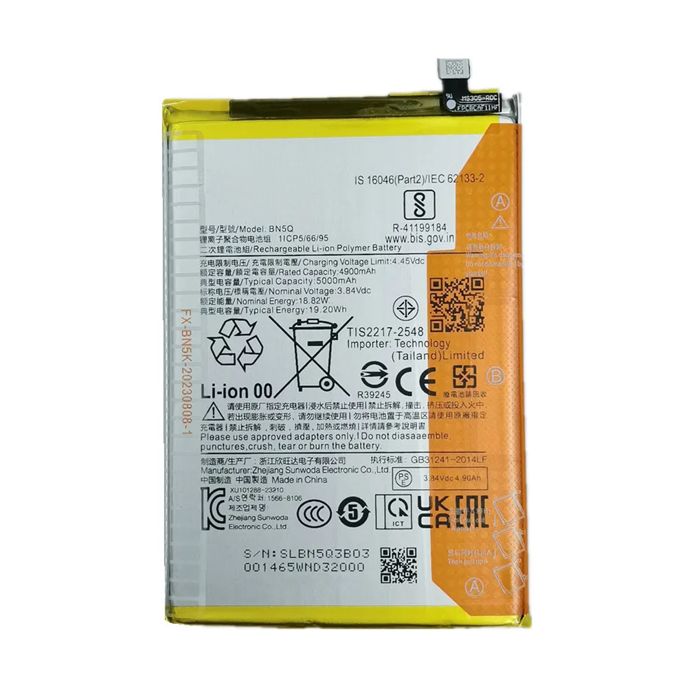 New Replacement Battery BN5Q For Xiaomi POCO C65 /POCO M6 5G REDMI 13C Phone Battery + Free Tools