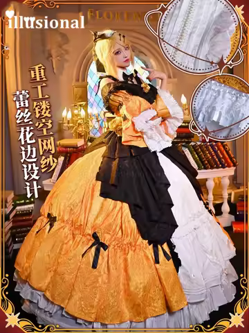 illusional Riliane Lucifen d'Autriche Cosplay Costume for women Anniversary Symphony evening dress female Lolita