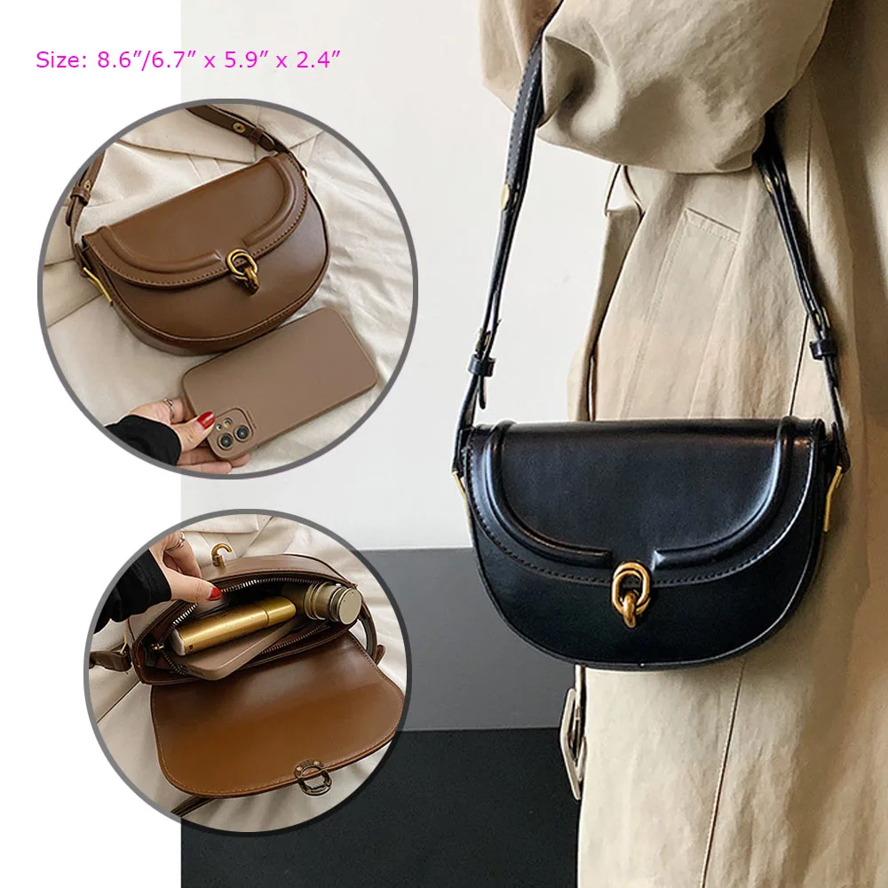 Bolso de sillín para mujer, Mini bolsos de hombro, Lindo bolso Hobo, bolso de mano, monedero