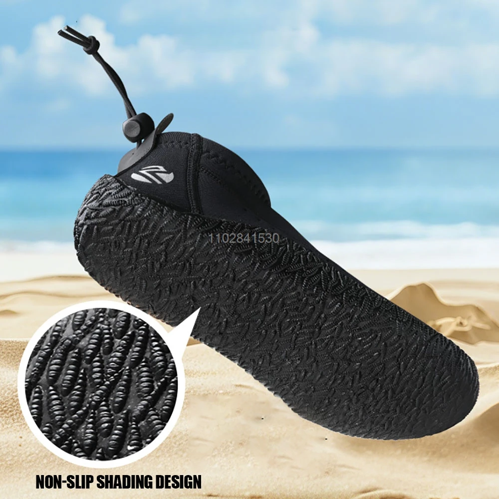 Botas de buceo cortas de 3MM, botas de buceo de neopreno, botas de traje de neopreno para hombres y mujeres, snorkel, buceo, zapatos descalzos, accesorios de playa