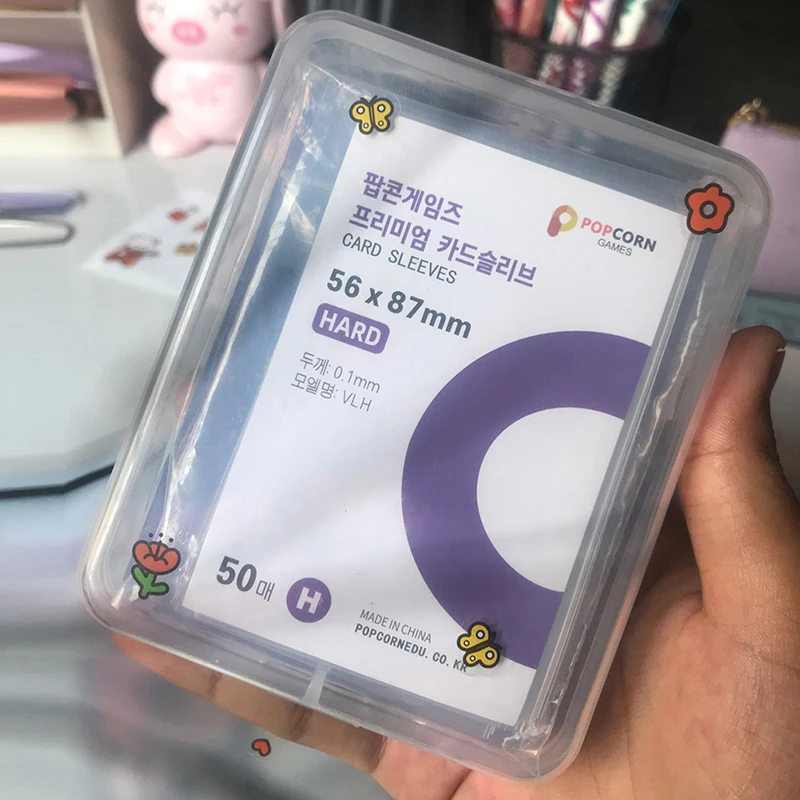 Transparent Storage Box Card Holder Film Storage Box Sticker Stationery Storage Box Square Clear Jewelry Storage Case