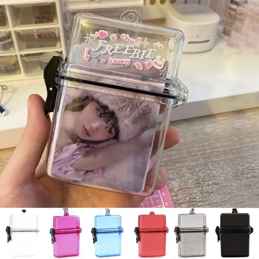 3 Inch Transparent Photocard Holder Dustproof Photo Storage Box INS Style Card Album for Photo Collection Display