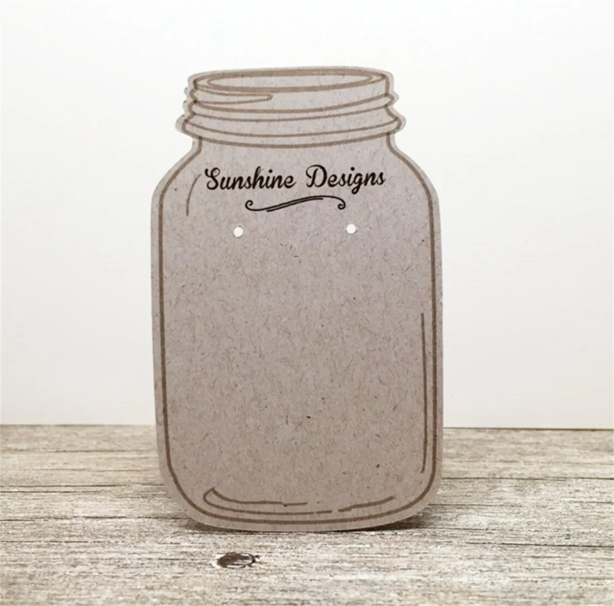 50pcs Mason Jar Customized Earring Display Cards - Jewelry Display - Packaging - Price Tags - Personalized |