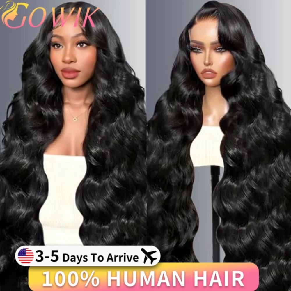 

40-дюймовый объемный волнистый бесклеевой парик 5x5 13x4 с кружевной передней частью, человеческие волосы, бразильские кружевные фронтальные парики для женщин, 100% настоящий парик из человеческих волос