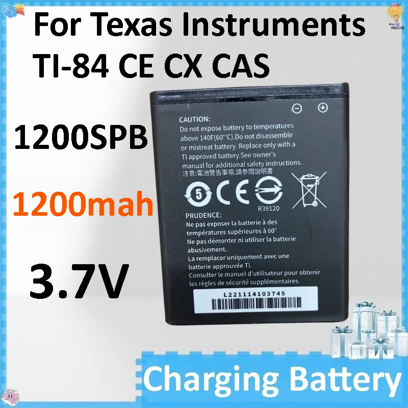 2pcs New 3.7V 1200SPB 1200mah Battery for Texas InstrumentsTI-84 CE CX CAS Graphing Calculator Battery