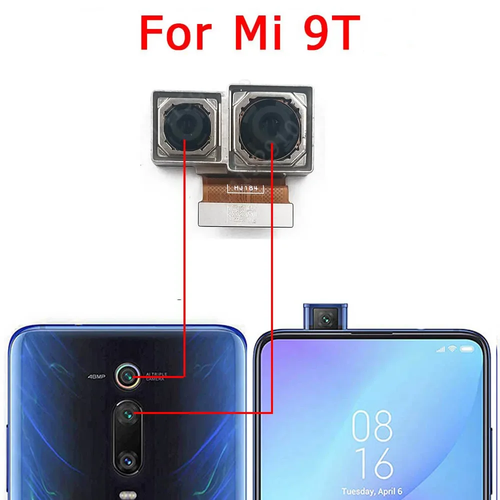 Rear Camera For Xiaomi Mi 9T Pro 6 8 Lite 9 SE Mi6 Mi8 Mi9 Back Camera Module Backside Flex Replacement Repair Spare Parts