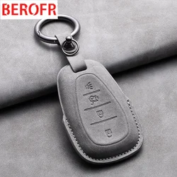 Leather Car Remote Key Case For Chevrolet Chevy Malibu Camaro Cruze Traverse Spark Equinox Sonic Volt Keychain Auto Accessories