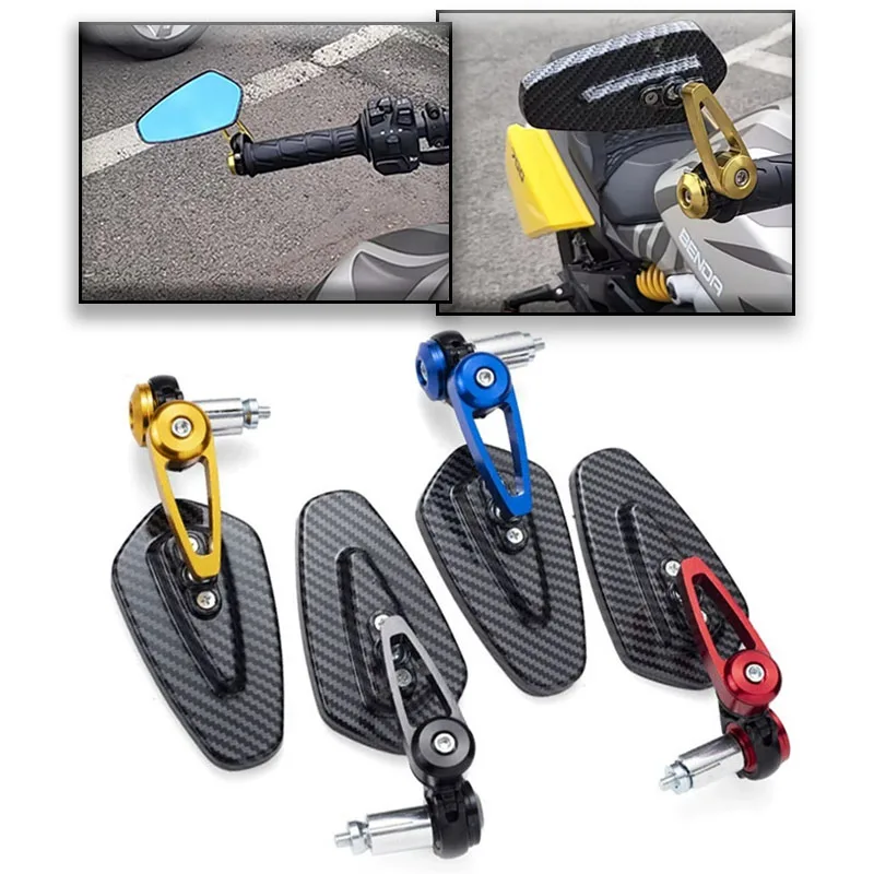 For Suzuki Bandit S650 600 650 1200 1250 1250S Motorcycle Rearview Mirror Carbon Fiber Handlebar Mirrors Inverted Rear Mirror