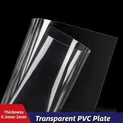 Thickness 0.3~0.8mm PVC Plate High Transparent Plastic Sheet Hard Board DIY Material Processing Accessories 100x100mm-300x300mm