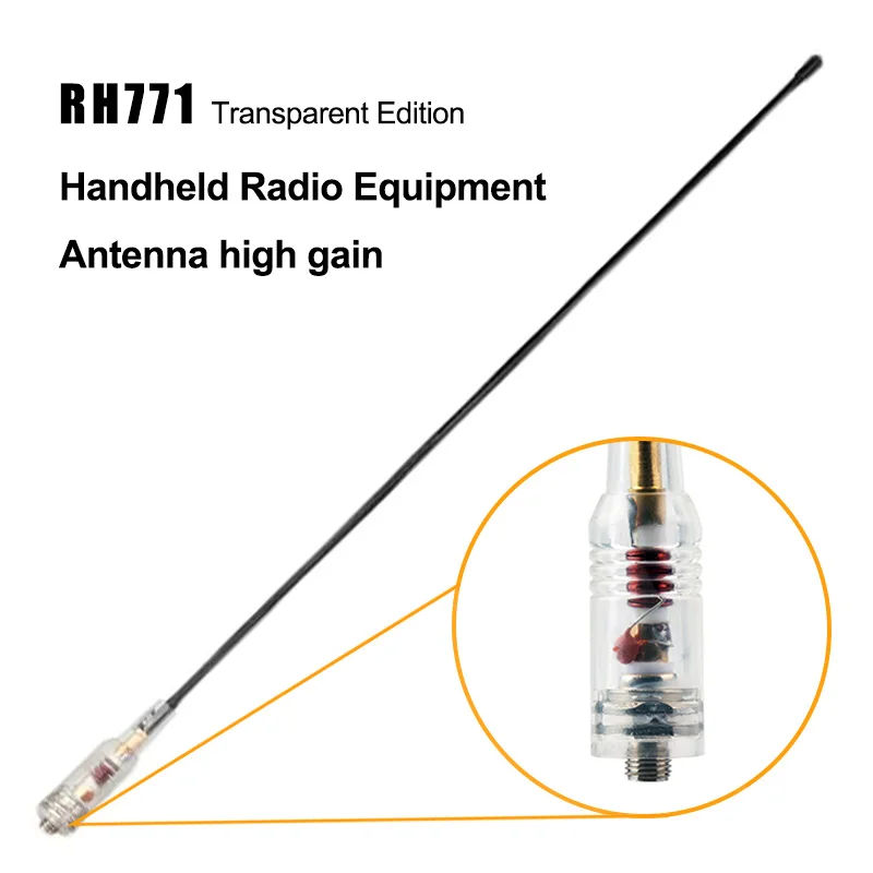 RH771 SMA-Female Dual Band High Gain Antenna For BaoFeng UV-5R UV-K5UV-K6 GT-3 UV-82 BF-888S UV-5RE BF-F8+ Retevis Two Way Radio