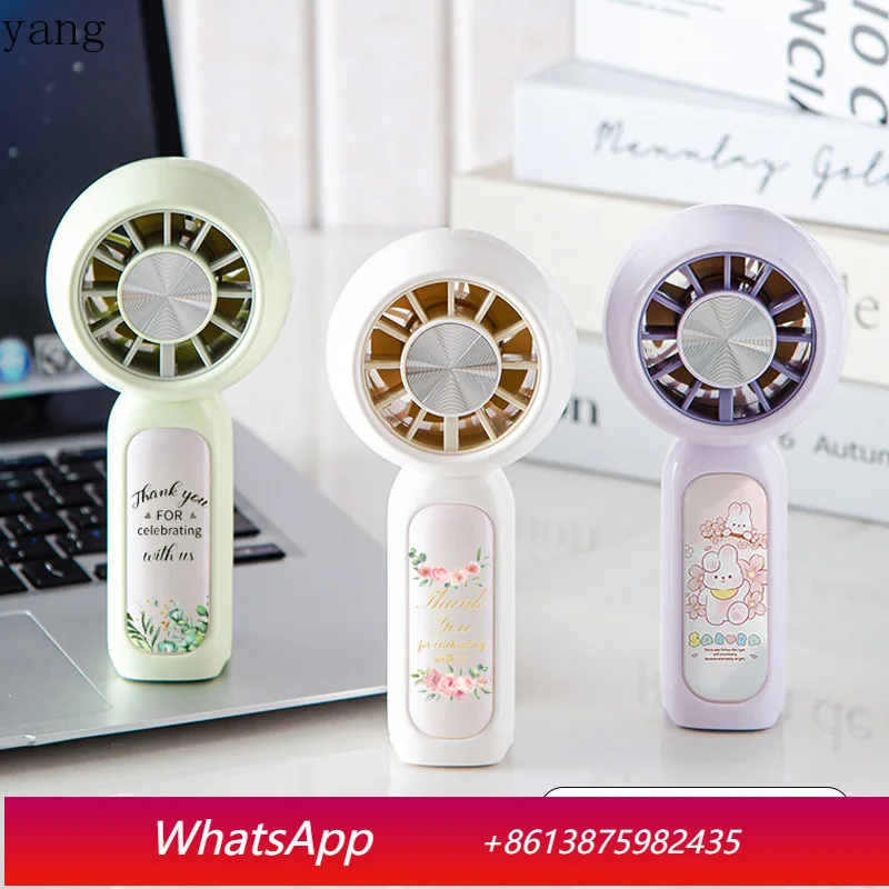 YJQ Handheld Fan Portable Charging Turbo Small Fan Outdoor Mini Handheld
