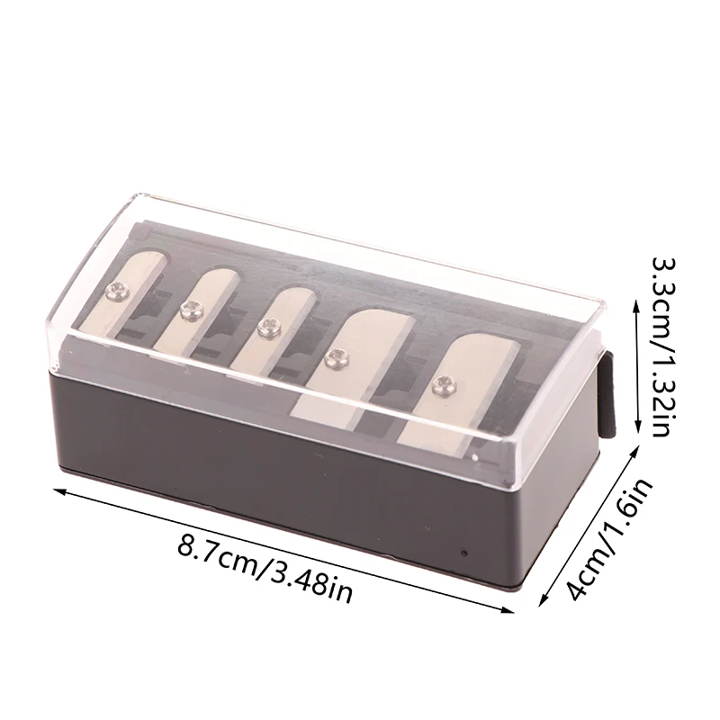 NEW 5 Holes Sharpener Multi-functional Pencil Sharpener With Lid For Eyeliner Lipliner Pencils