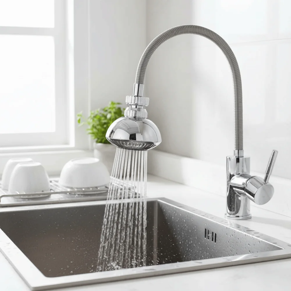 

Stable Water Flow Flying Saucer Faucet Aerator Soft Water Flow Anti-Clogging Filter Universal Connector Universal Design