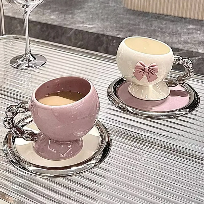 

Creative ceramic coffee cup set high value European tea set Mo Landi coffee cup and saucer set combination latte.