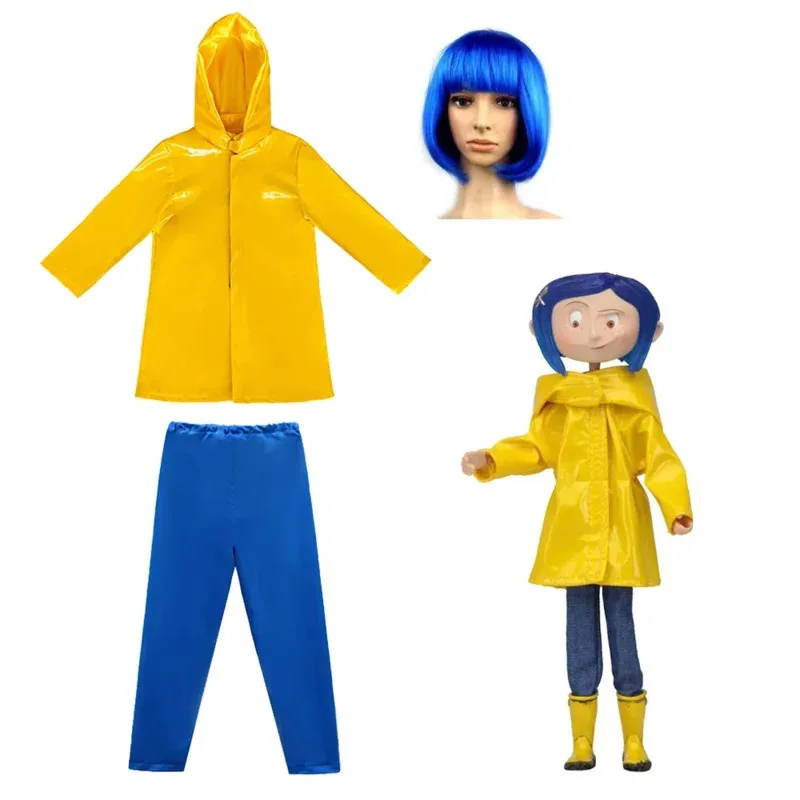 

The Same Style Caroline Hoodie Pants Clothes Sets Girls Caroline Carnival Halloween Cosplay Costume Birthday Party Clothing