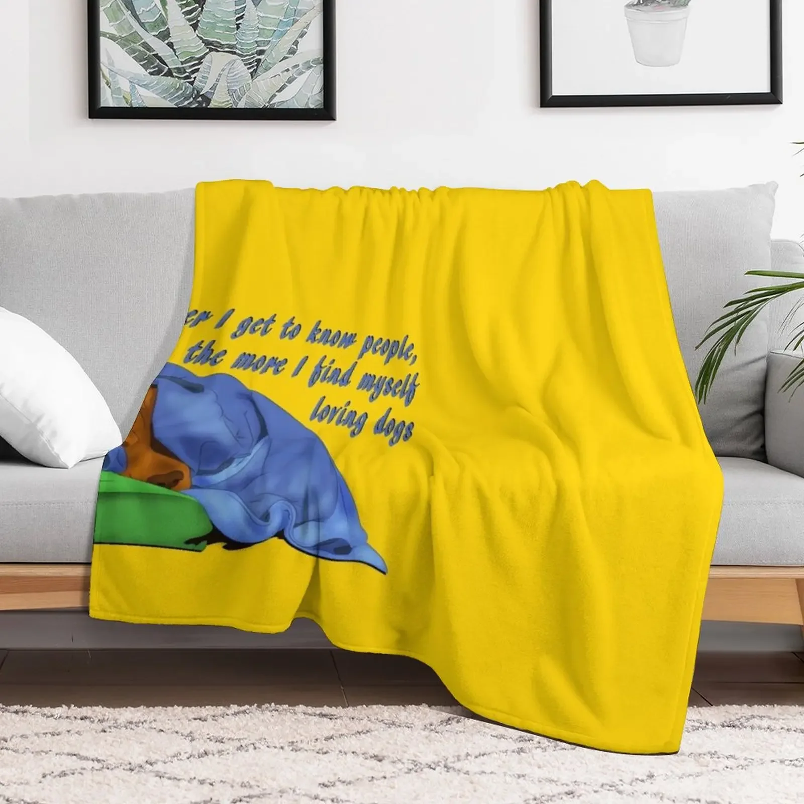 Cocker Spaniel Dog sleeps under a blanket Throw Blanket Portable Lightweight Blanket for Travel Camping