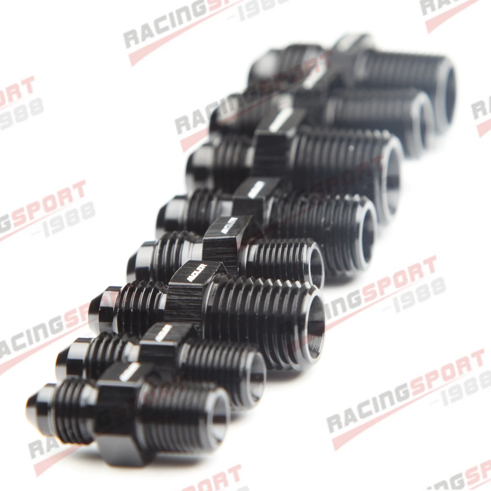 AN3 AN4 AN6 AN8 AN10 AN12 To 1/8 1/4 3/8 1/2 3/4 NPT Oil-cooled Adapter Universal Straight Fuel Hose Adapter Pipe Thread Fitting