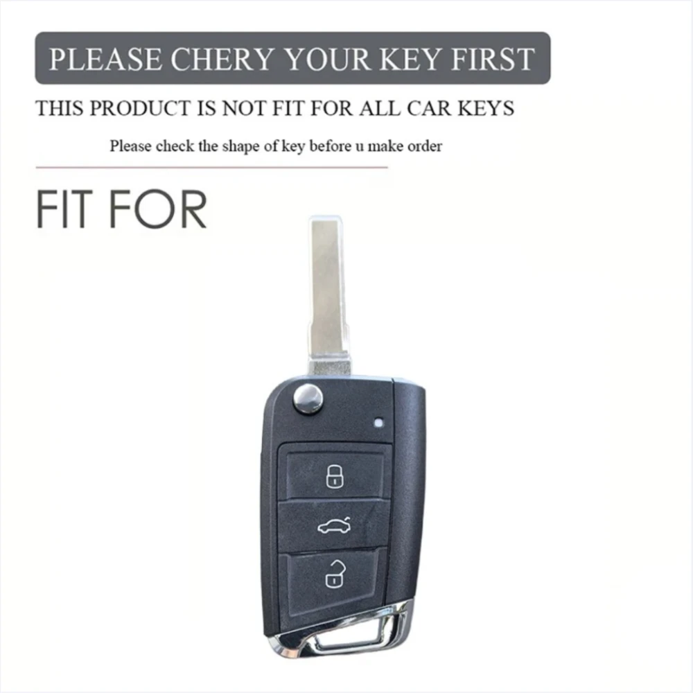 غطاء مفتاح السيارة من السيليكون لسيارة VW Golf 7 GTI POLO T-Roc touran Tiguan Skoda Octavia Rapid kodiaq Fabia Seat Ibiza leon Ateca Arona