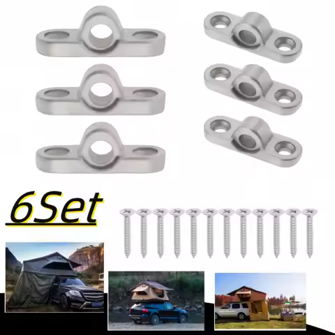6Pcs Caravan Awning Eyelets Wall Eyelets Stainless Steel With Screw For Motorhome Tent Mounting Hardware Accessories