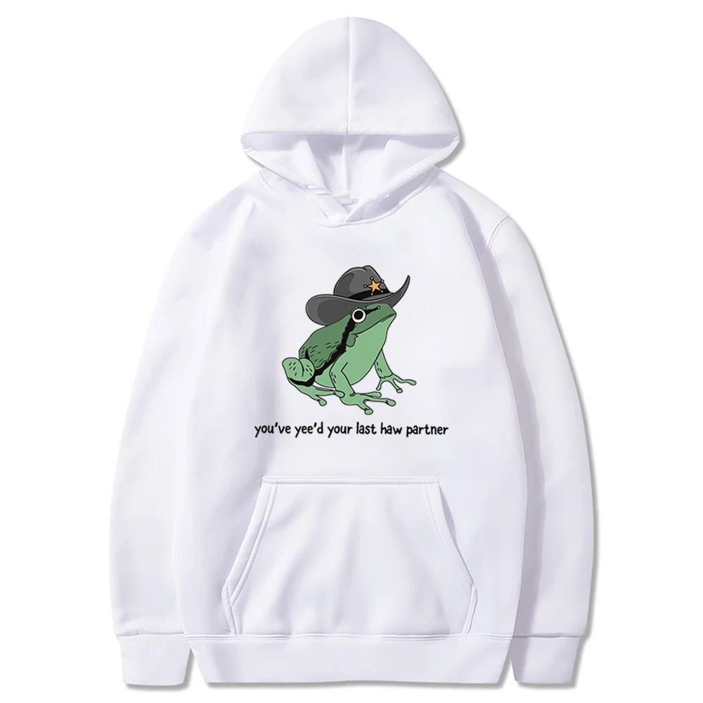 

Толстовка с капюшоном You Just Yee'd Your Last Haw, ковбойская лягушка, мем, толстовка Wild West Giddy Up Country Toad, пуловер, забавные толстовки с лягушкой