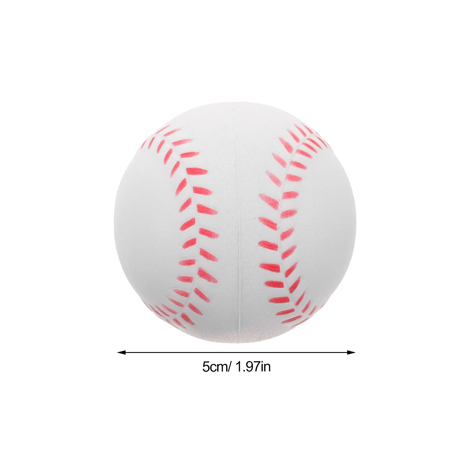 6 pezzi di palline da Baseball in schiuma da allenamento in spugna pratica Softballs da Baseball PU multifunzione allenamento per bambini lancio di Pitching forniture sportive