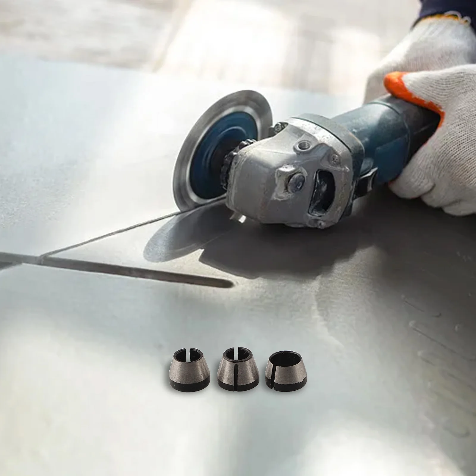 5 pz/set 6/6.35/8mm Fresa Pinza Adattatore Incisione Guarnizioni Macchina Mandrini Trimmer Router Bit Accessori Strumento