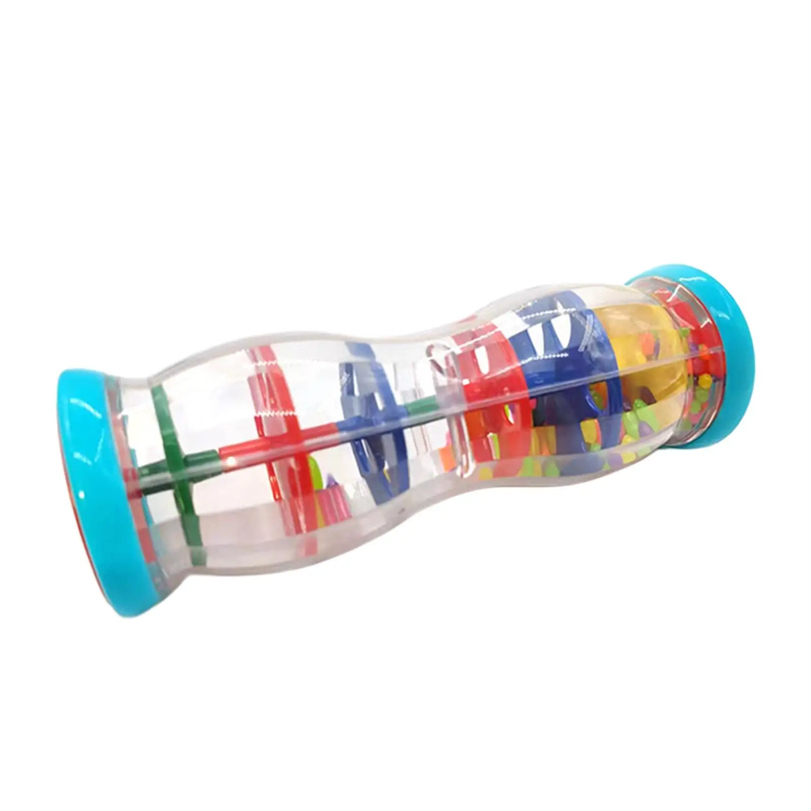 Tubo de sonido de gota de lluvia con cuentas de colores, juguete educativo de aprendizaje de sonidos de lluvia para avión, regalo para recién nacido, niño, niña, bebé