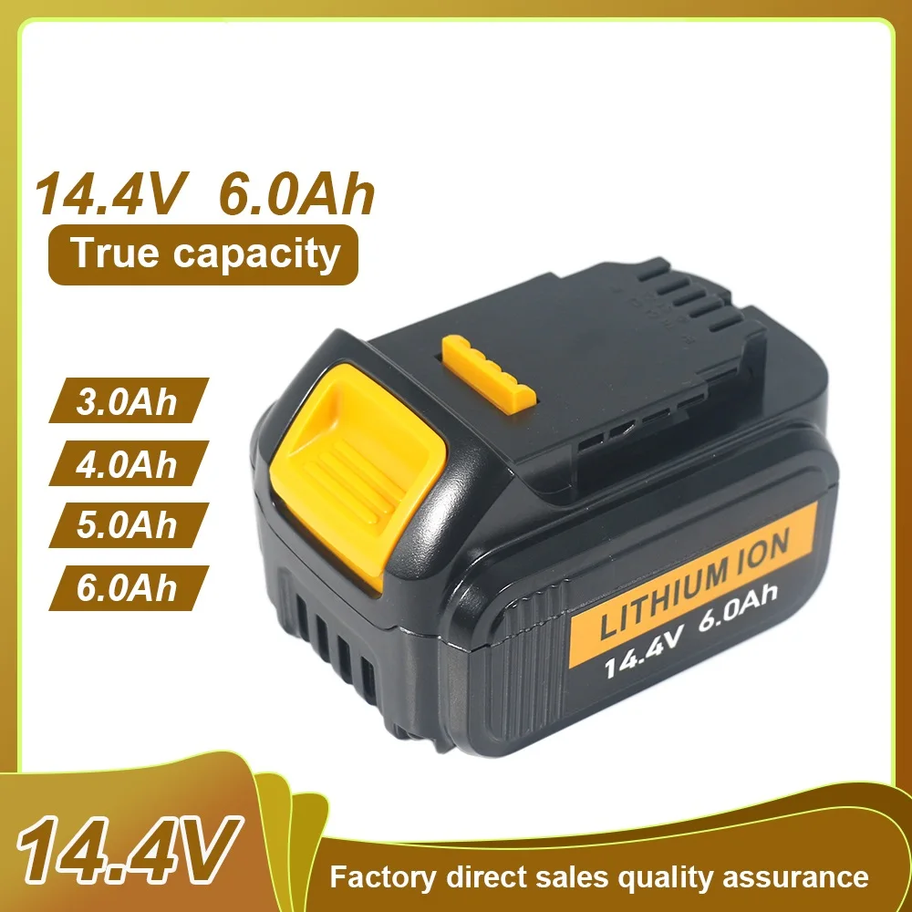 

14.4V 5Ah 6Ah 18650 Lithium Battery for Dewalt Rechargeable Batteries Tools DCB140 DCB142 DCD735L2 DCF835C2 DCF835L2 DCL030