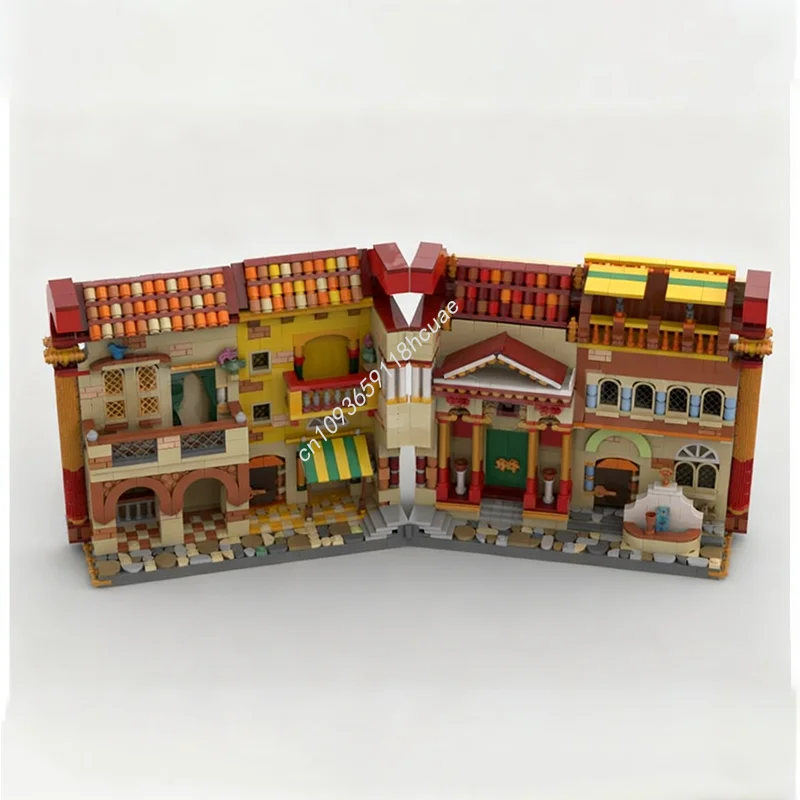 2043개 MOC 리틀 앤틱스 스트리트 건축 모델 블록 어린이 모듈 조립 아이디어 크래프트 장난감 크리스마스 선물