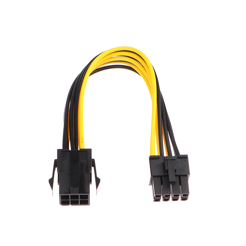 Powered Adapter 6pin To 8pin Adapter, PCI-e 6-pin Male To 8-pin Female Converter For 8pin GPU Video Card