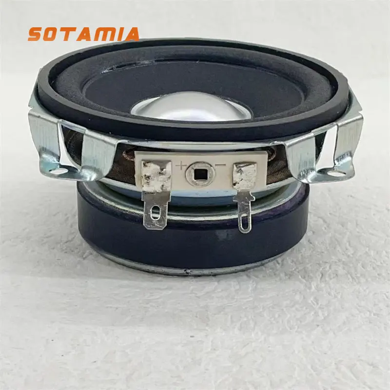 

SOTAMIA 1 шт. 3-дюймовый изогнутый широкополосный динамик с угловым изгибом, 4 Ом, 10 Вт, с большим ходом, сильным магнитом и поролоновой изоляцией